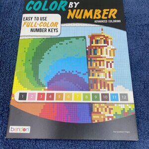 Bendon Color By Number Advanced Coloring Coloring Book